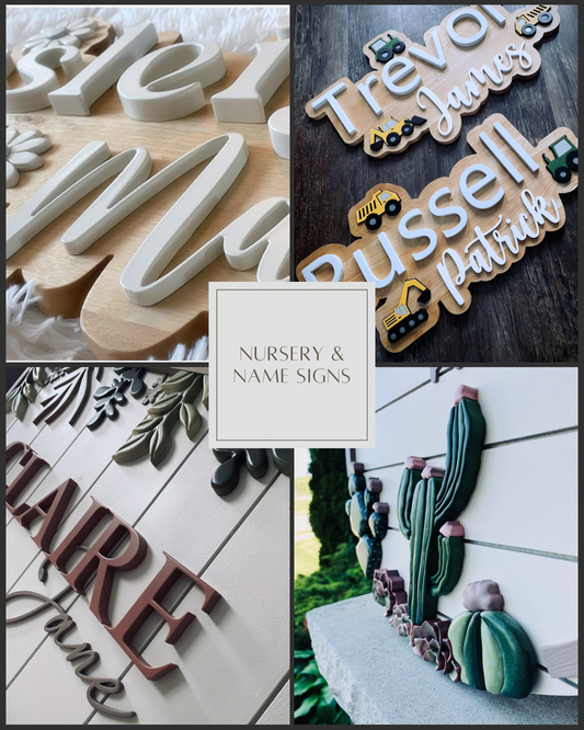 nursery sign deposit